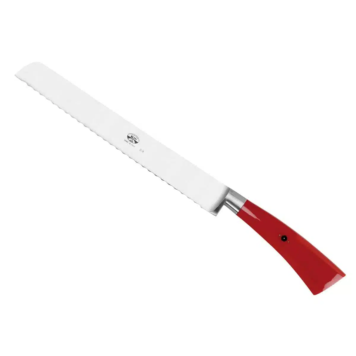 Brotmesser von Coltellerie Berti mit rotem Griff