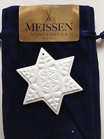 Meissen Weihnachtsstern 5,5 cm Porzellan – Bild 2