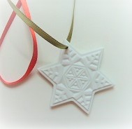 Meissen Weihnachtsstern 5,5 cm Porzellan – Bild 5